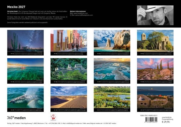 Produktbild: Mexiko Premiumkalender 2027