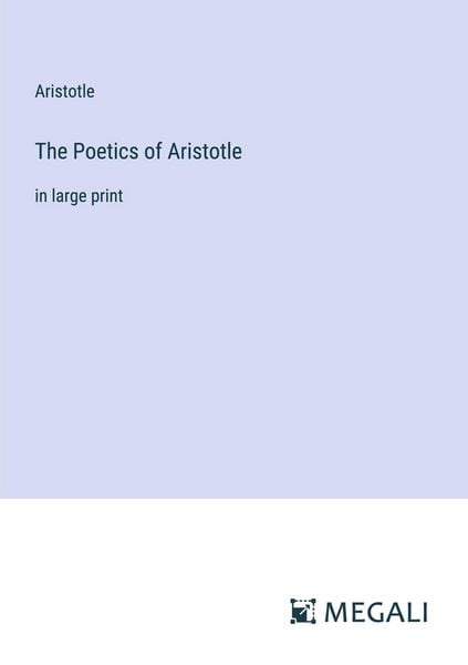Produktbild: The Poetics of Aristotle