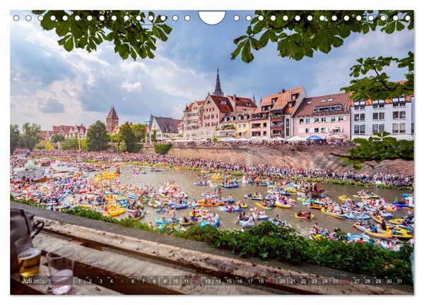 Produktbild: Ulm f&uuml;r Nestspatzen (Wandkalender 2026 DIN A4 quer), CALVENDO Monatskalender