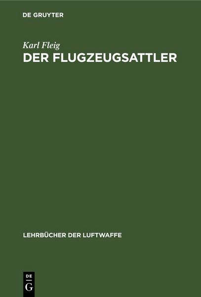 Produktbild: Der Flugzeugsattler