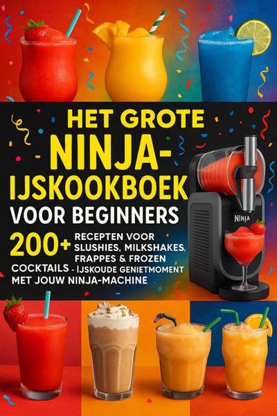Produktbild: Het grote Ninja-ijskookboek voor beginners: 200+ Recepten voor Slushies, Milkshakes, Frapp&eacute;s & Frozen Cocktails [KLEURUITVOER]: