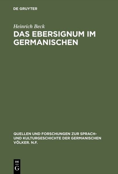 Produktbild: Das Ebersignum im Germanischen