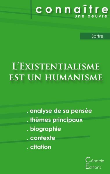 Produktbild: Fiche de lecture L'Existentialisme est un humanisme de Jean-Paul Sartre (analyse litt&eacute;raire de r&eacute;f&eacute;rence et r&eacute;sum&eacute; complet)