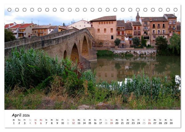 Produktbild: Camino Frances - Jakobsweg (Tischkalender 2026 DIN A5 quer), CALVENDO Monatskalender