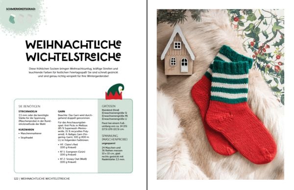 Produktbild: Weihnachtliche Socken stricken