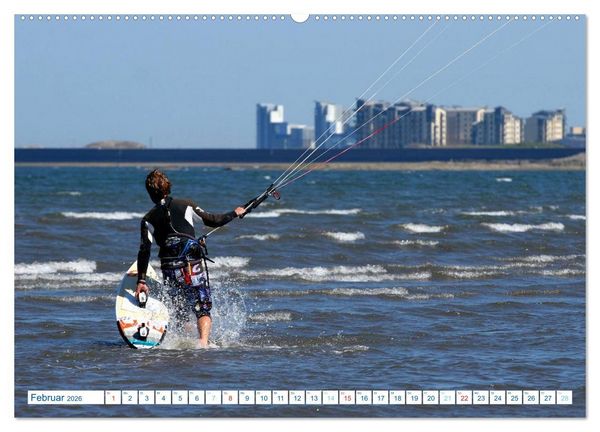 Produktbild: Kitesurfen - Wind und Wellen (Wandkalender 2026 DIN A2 quer), CALVENDO Monatskalender