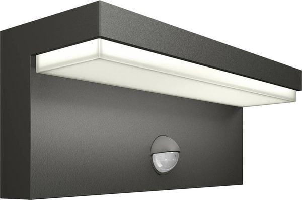 Philips Lighting Bustan 8720169257399 LED-Außenwandleuchte mit Bewegungsmelder LED 3.8 W Anthrazit