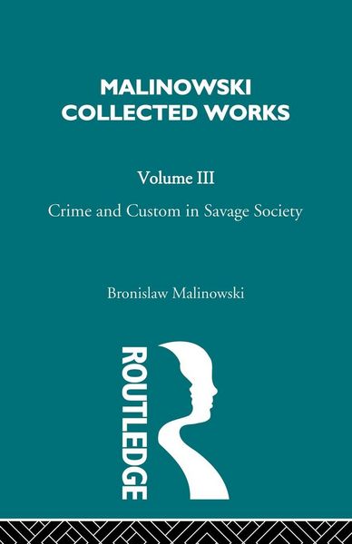 Produktbild: Crime and Custom in Savage Society