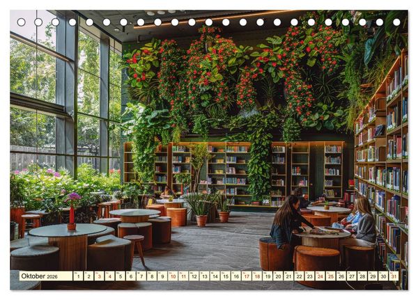 Produktbild: Biophilic Design - Verbundenheit mit der Natur (Tischkalender 2026 DIN A5 quer), CALVENDO Monatskalender