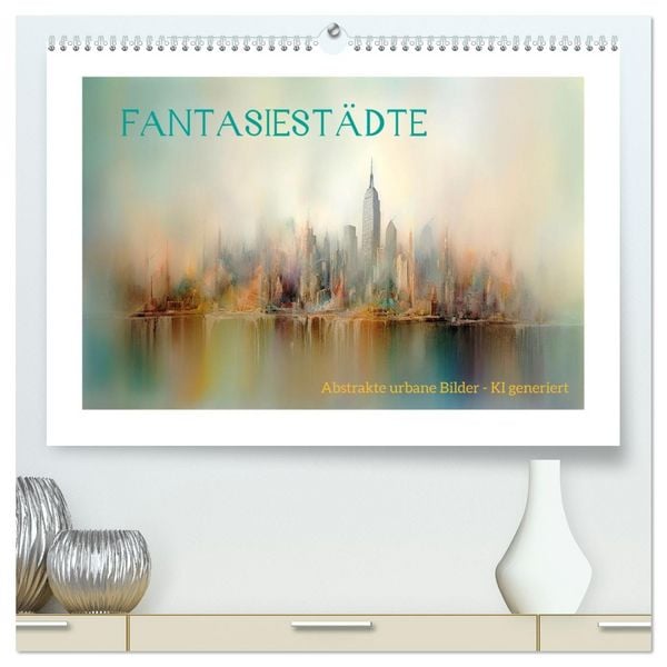 Produktbild: Fantasiest&auml;dte (hochwertiger Premium Wandkalender 2026 DIN A2 quer), Kunstdruck in Hochglanz