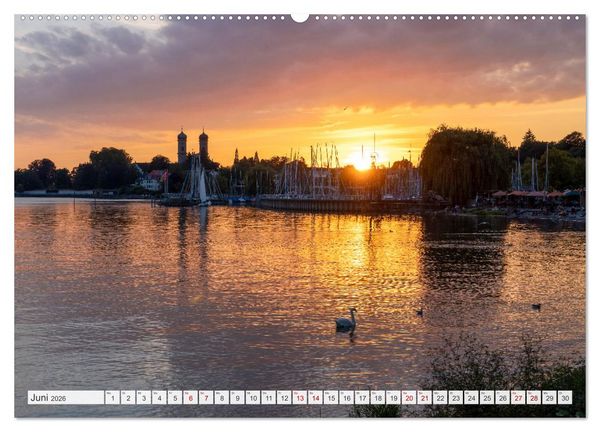 Produktbild: Bodensee - Traumlandschaften am Wasser (Wandkalender 2026 DIN A2 quer), CALVENDO Monatskalender