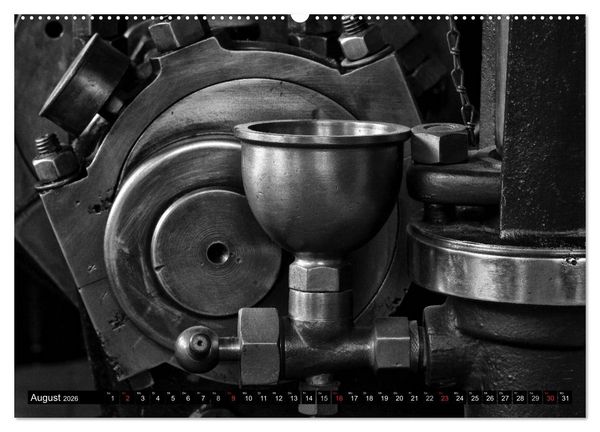 Produktbild: Industrie&auml;sthetik in Schwarz-Weiss (Wandkalender 2026 DIN A2 quer), CALVENDO Monatskalender
