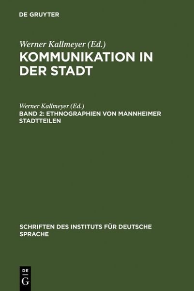 Produktbild: Ethnographien von Mannheimer Stadtteilen