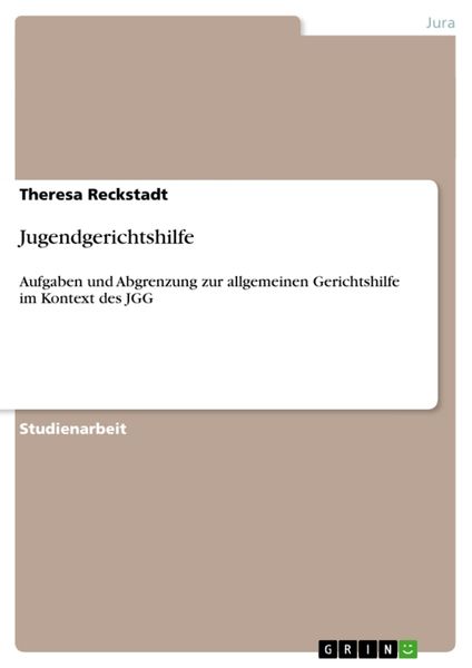 Produktbild: Jugendgerichtshilfe