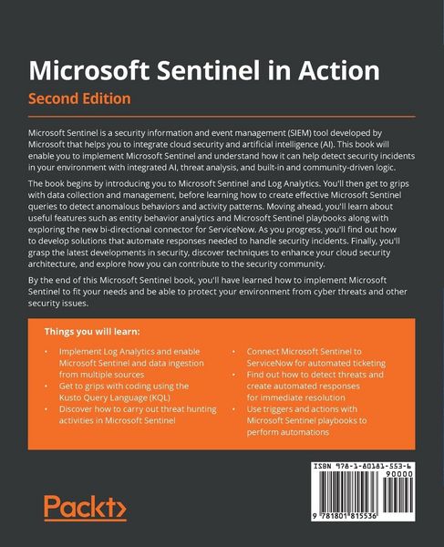 Produktbild: Microsoft Sentinel in Action - Second Edition