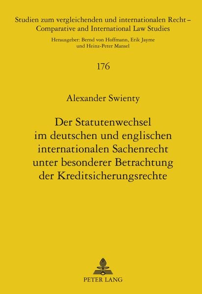 Produktbild: Der Statutenwechsel im deutschen und englischen internationalen Sachenrecht unter besonderer Betrachtung der Kreditsicherungsrechte