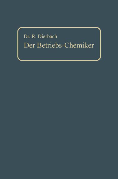 Produktbild: Der Betriebs-Chemiker