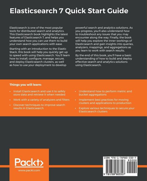 Produktbild: Elasticsearch 7 Quick Start Guide
