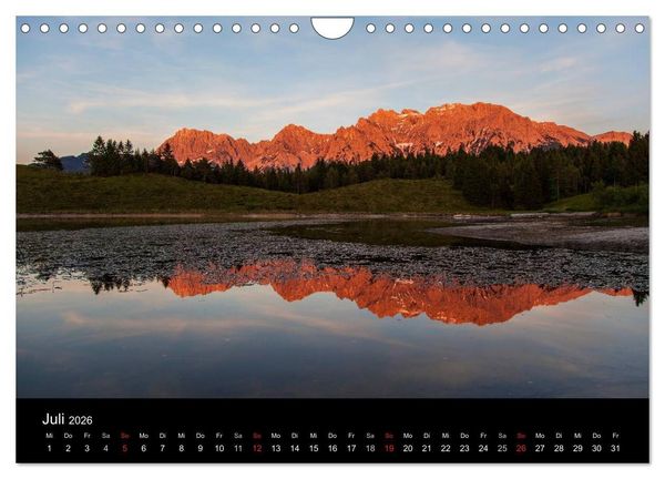 Produktbild: Bergblicke - Elmau (Wandkalender 2026 DIN A4 quer), CALVENDO Monatskalender