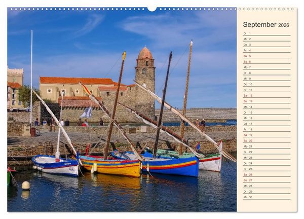 Produktbild: Collioure - Perle der Cote Vermeille (Wandkalender 2026 DIN A2 quer), CALVENDO Monatskalender