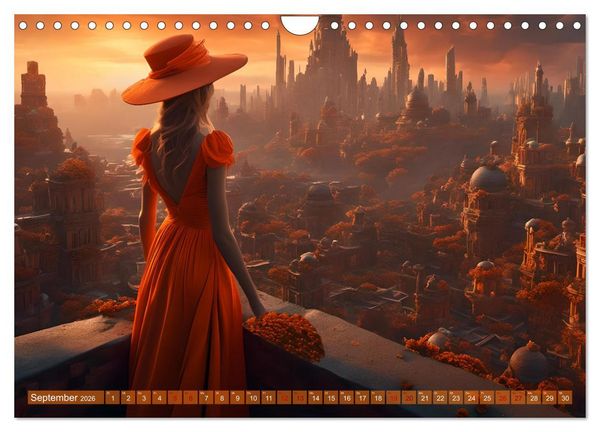 Produktbild: Elegante Momente - Frauen in harmonischer Umgebung (Wandkalender 2026 DIN A4 quer), CALVENDO Monatskalender