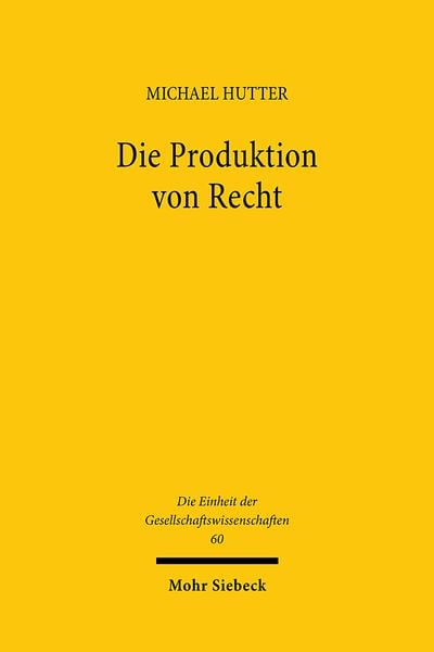 Produktbild: Die Produktion von Recht