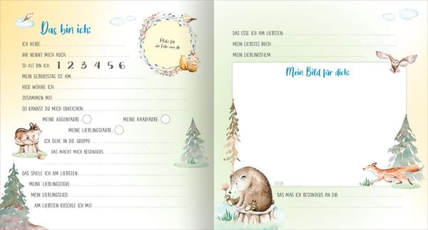 Produktbild: Meine ersten Freunde &ndash; Waldtiere (Aquarell-Optik)