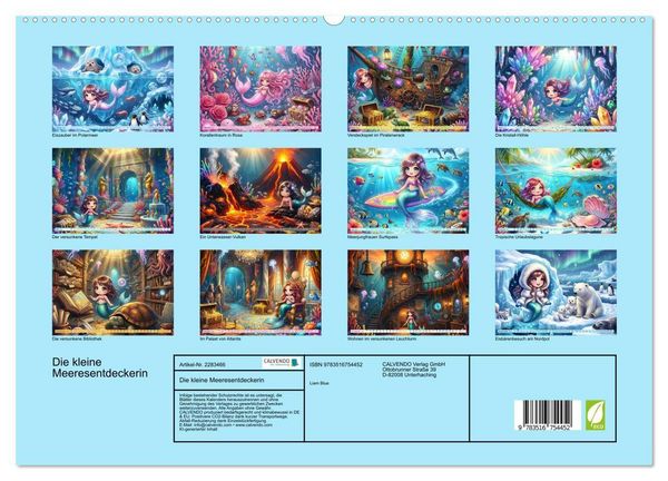 Produktbild: Die kleine Meeresentdeckerin (hochwertiger Premium Wandkalender 2027 DIN A2 quer), Kunstdruck in Hochglanz