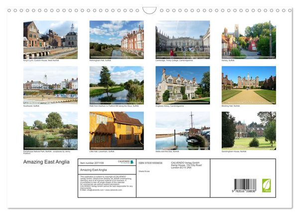 Produktbild: Amazing East Anglia (Wall Calendar 2026 DIN A3 landscape), CALVENDO 12 Month Wall Calendar