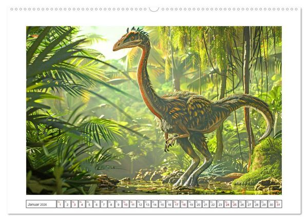 Produktbild: Vergessene Wunder - Ein Jahr mit ausgestorbenen Tieren (Wandkalender 2026 DIN A2 quer), CALVENDO Monatskalender