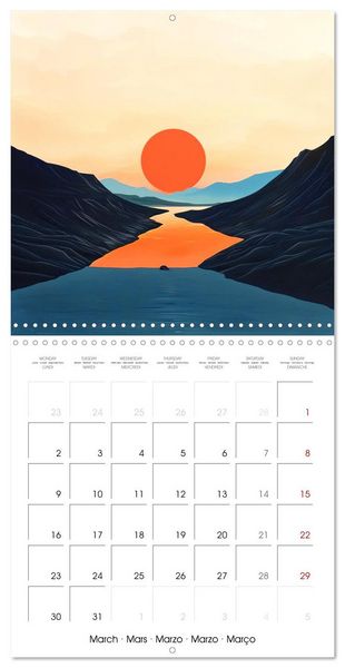 Produktbild: Minimalist Travel (Wall Calendar 2026 12 &times; 12 Inch) CALVENDO 12 Month Wall Calendar