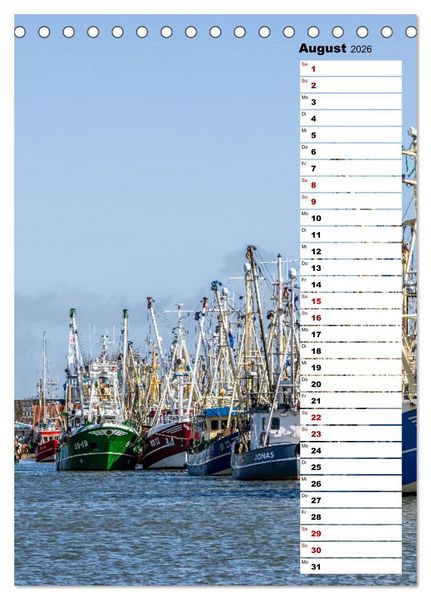Produktbild: Westk&uuml;ste - Zwischen St. Peter Ording, B&uuml;sum und Elbe (Tischkalender 2026 DIN A5 hoch), CALVENDO Monatskalender