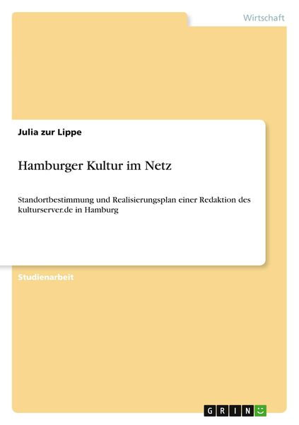 Produktbild: Hamburger Kultur im Netz