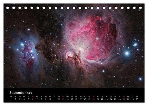 Produktbild: Universum - Eine Reise zu den Sternen (Tischkalender 2026 DIN A5 quer), CALVENDO Monatskalender