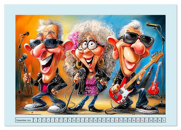 Produktbild: Rentner rocken das Leben! Mit Schwung durch den Ruhestand (Tischkalender 2026 DIN A5 quer), CALVENDO Monatskalender