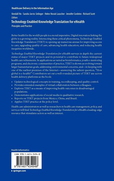 Produktbild: Technology Enabled Knowledge Translation for eHealth