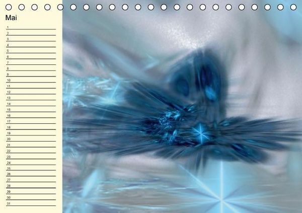 Produktbild: Fraktale Kunst 2/Geburtstagskalender (Tischkalender immerw&auml;hrend DIN A5 quer)