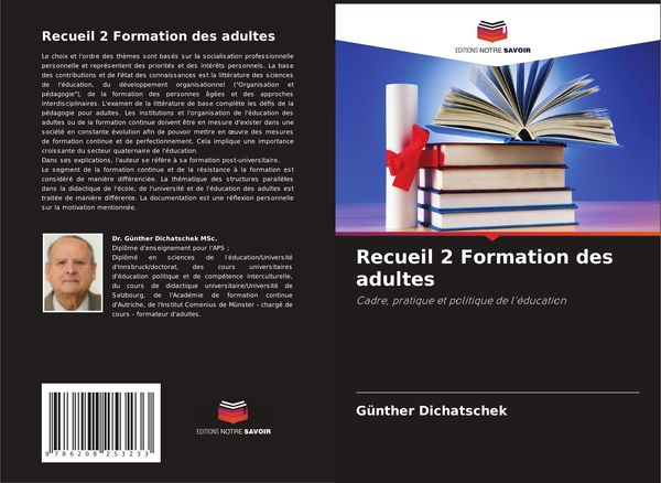 Produktbild: Recueil 2 Formation des adultes
