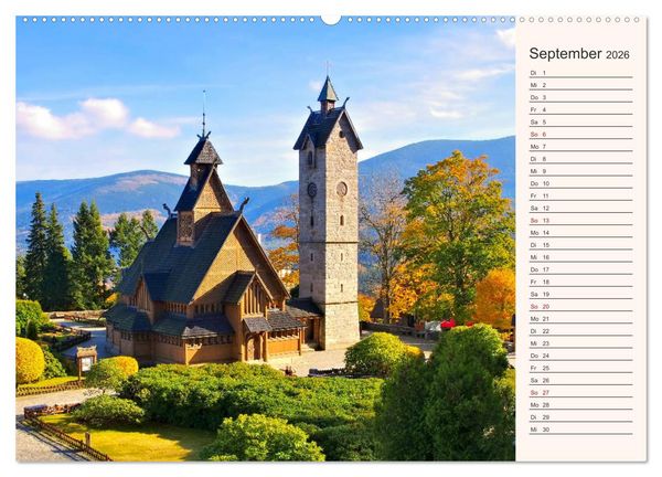 Produktbild: Riesengebirge - Zwischen Schlesien und B&ouml;hmen (Wandkalender 2026 DIN A2 quer), CALVENDO Monatskalender