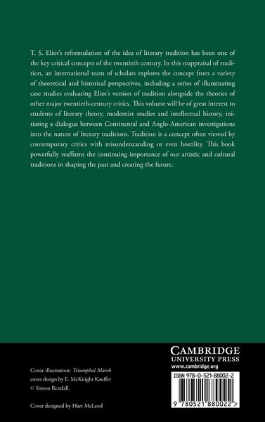 Produktbild: T.S. Eliot and the Concept of Tradition