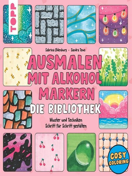Produktbild: Ausmalen mit Alkoholmarkern - die Bibliothek