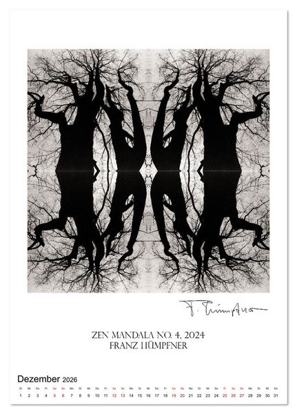 Produktbild: Mandala Artworks - Kunstkalender von Franz Huempfner (Tischkalender 2026 DIN A5 hoch), CALVENDO Monatskalender