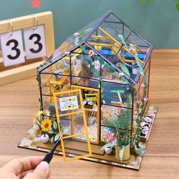 Produktbild: Book Nook DIY B&uuml;cherecke Sonniges Gew&auml;chshaus