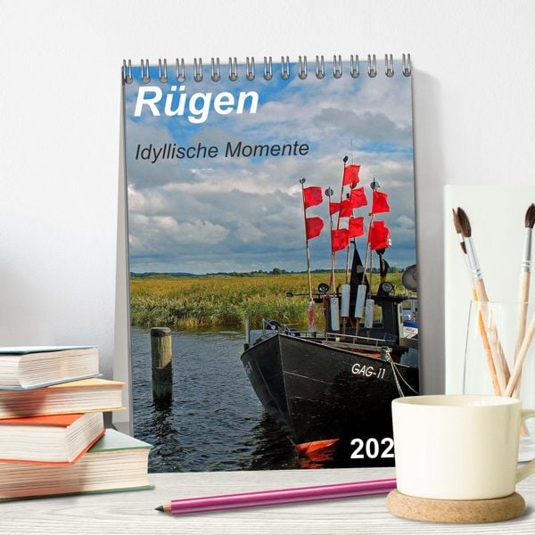 Produktbild: R&uuml;gen-Idyllische Momente (Tischkalender 2026 DIN A5 hoch), CALVENDO Monatskalender