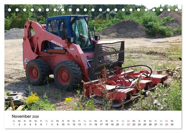 Produktbild: Baumaschinen mit Patina (Tischkalender 2026 DIN A5 quer), CALVENDO Monatskalender