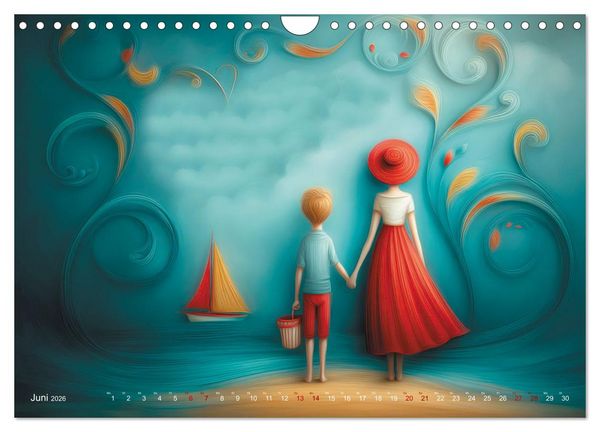 Produktbild: Naive Farbwelten (Wandkalender 2026 DIN A4 quer), CALVENDO Monatskalender