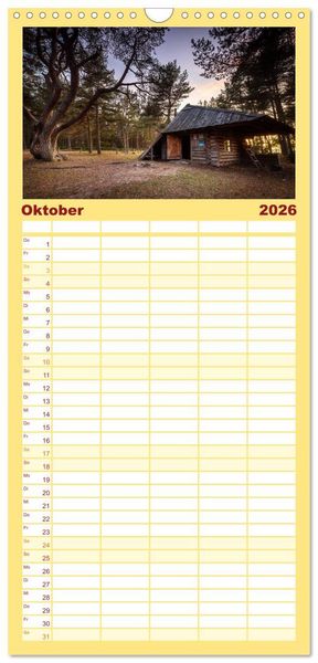Produktbild: Familienplaner 2026 - Traumhaftes Baltikum mit 5 Spalten (Wandkalender, 21 x 45 cm) CALVENDO