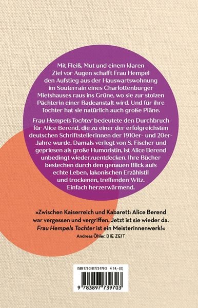 Produktbild: Frau Hempels Tochter. Roman