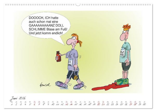 Produktbild: HANSELs kleiner Laufkalender (hochwertiger Premium Wandkalender 2026 DIN A2 quer), Kunstdruck in Hochglanz
