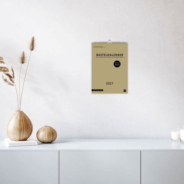 Produktbild: Premium-Bastelkalender gold A4 2027